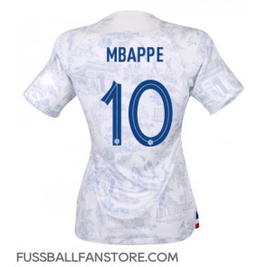 Frankreich Kylian Mbappe #10 Replik Auswärtstrikot Damen WM 2022 Kurzarm